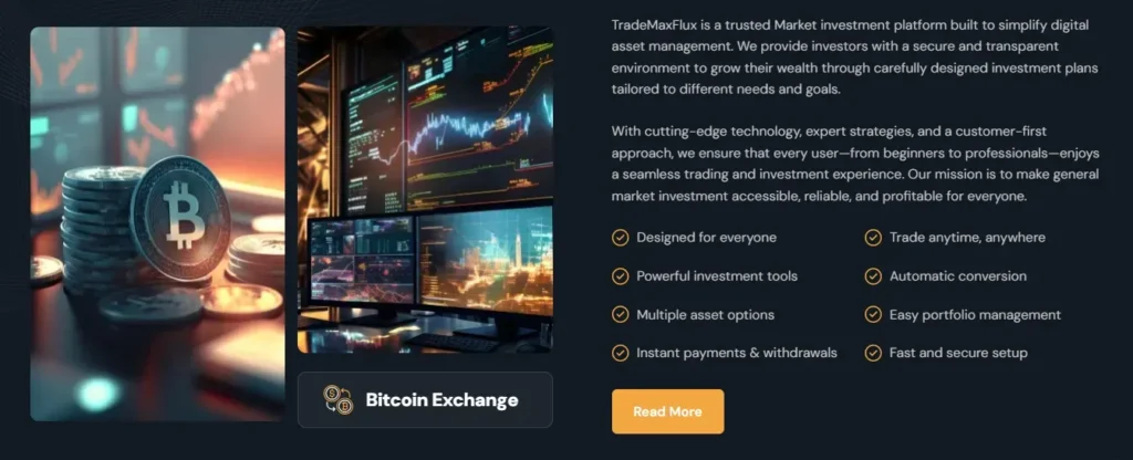 TradeMaxFlux 1 ekran