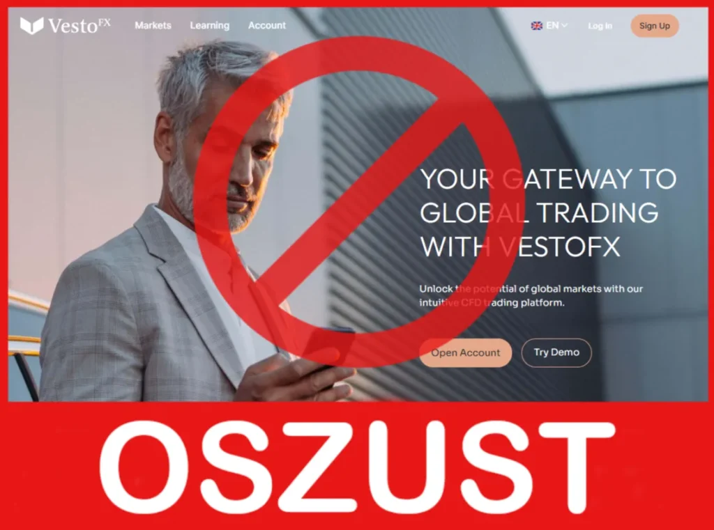 VestoFX przód ekran