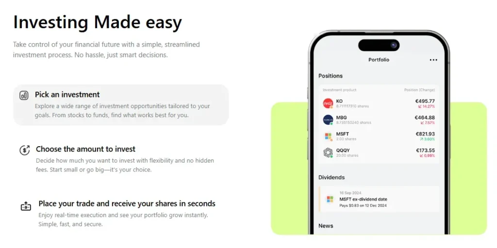 Zenith Invest 1 ekran