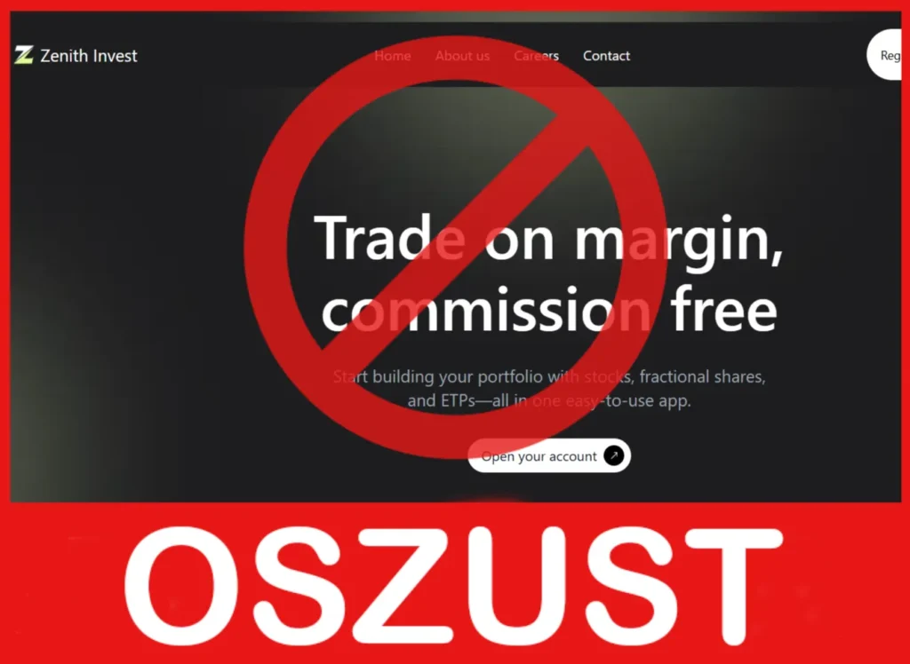 Zenith Invest twarz ekran