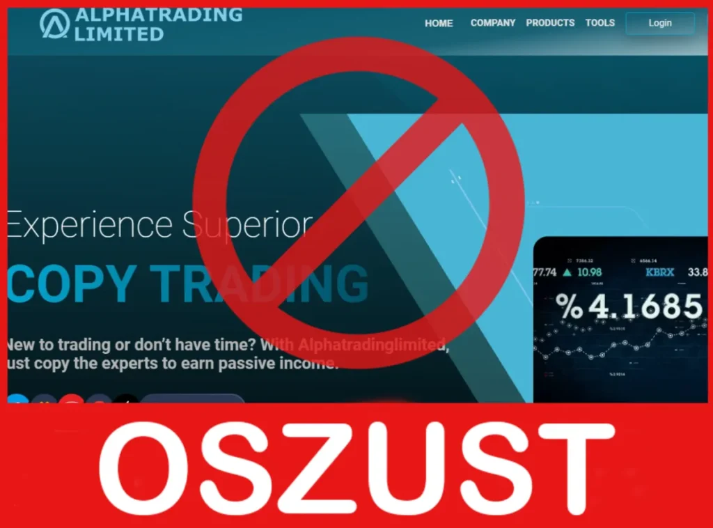 Alphatrading Limited przód ekran