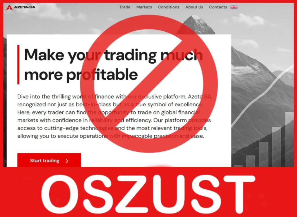 Azeta SA przód ekran