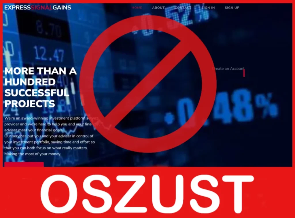 Expressignalgains przód ekran