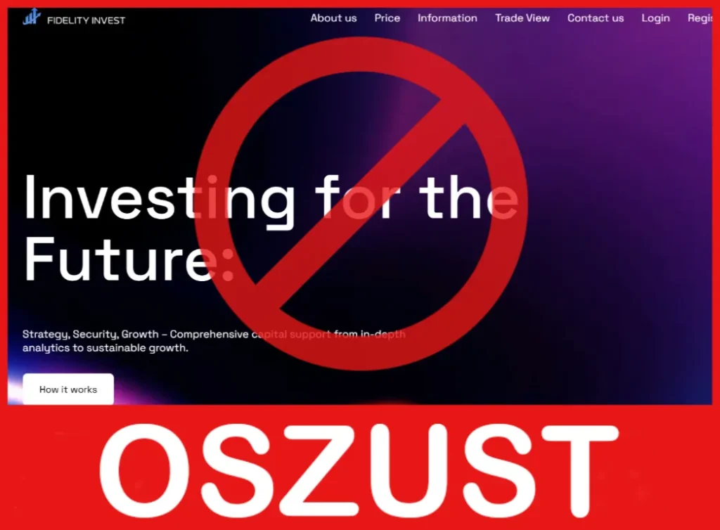 Fidelity Invest przód ekran