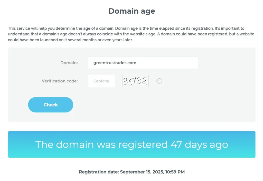Green Trust Trades 1 ekran
