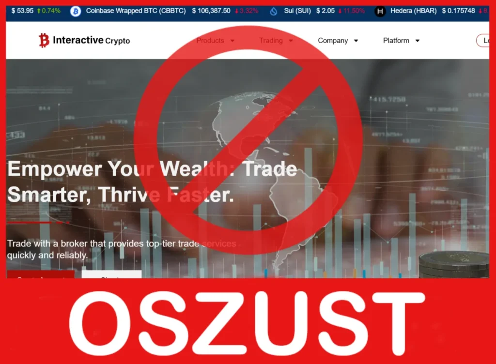 InteractiveCrypto przód ekran