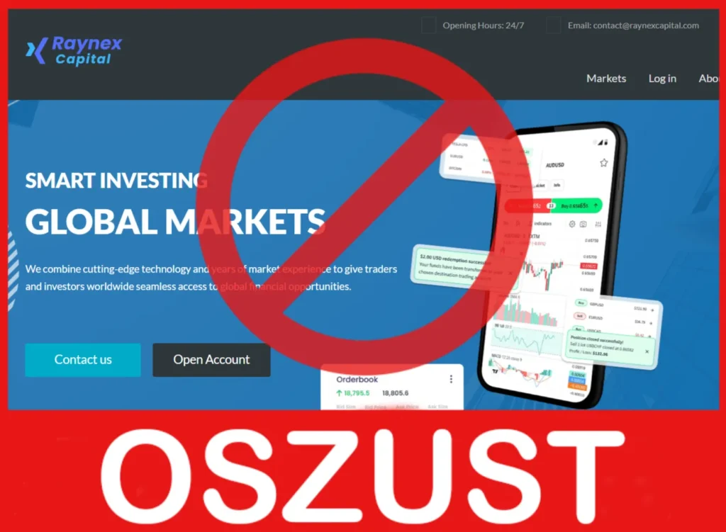 Raynex Capital twarz ekran