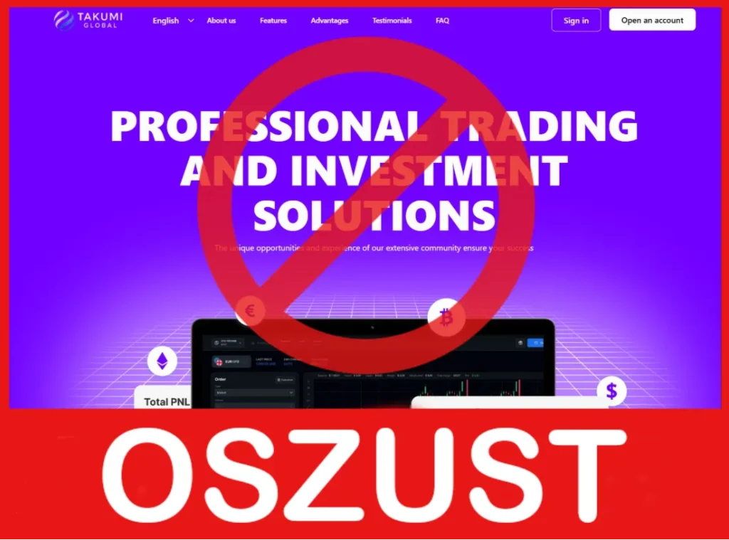 Takumi Global twarz ekran