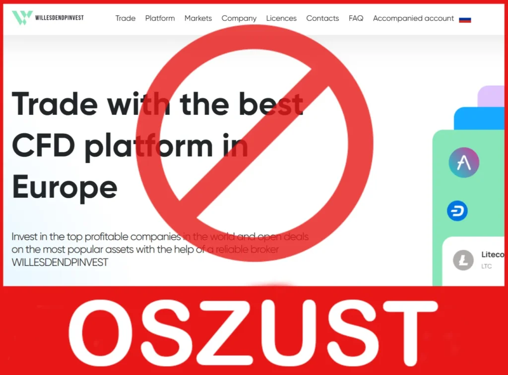 Willesdendpinvest przód ekran