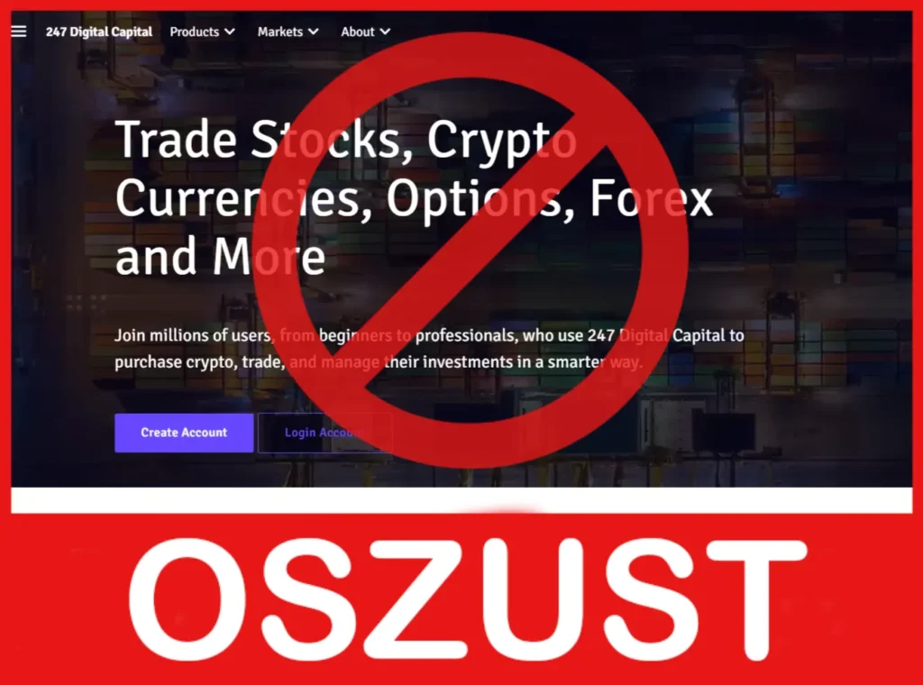 247 Digital Capital twarz ekran