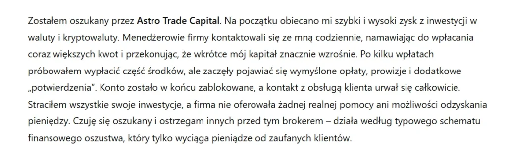 Astro Trade Capital 3 ekran