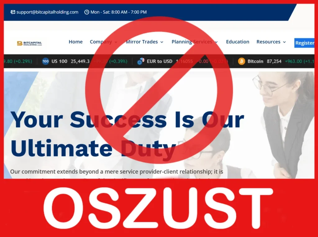 Bit Capital Holding twarz ekran