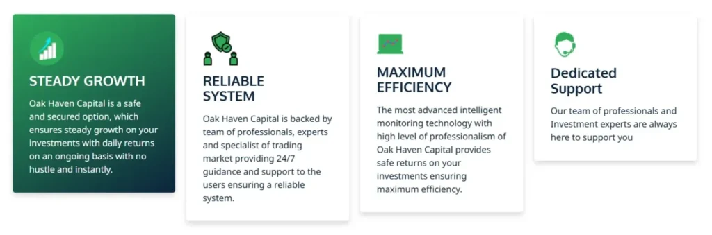 Oak Haven Capital 2 ekran